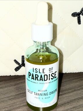 Isle of Paradise New/Sealed Medium Self Tanning Drops Face & Body 50 ml/1.69 oz